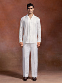 THE IVORY PINTUCK SHIRT