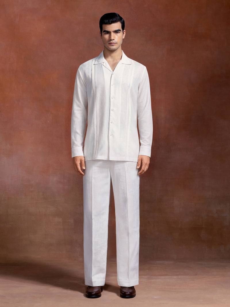 THE IVORY PINTUCK SHIRT