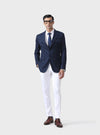 SUMMIT SERIES BESPOKE BLUE TRAVEL TUXEDO JACKET