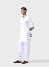ELEGANT EXCELLENCE THE BESPOKE WHITE PATHANI SUIT
