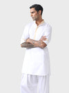 ELEGANT EXCELLENCE THE BESPOKE WHITE PATHANI SUIT