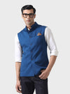 THE ARISTOCRATIC AZURE A BESPOKE BLUE WAISTCOAT