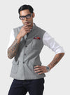 REFINED CHARM THE THREE-PATCH POCKET WOOL WAISTCOAT