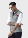 REFINED CHARM THE THREE-PATCH POCKET WOOL WAISTCOAT