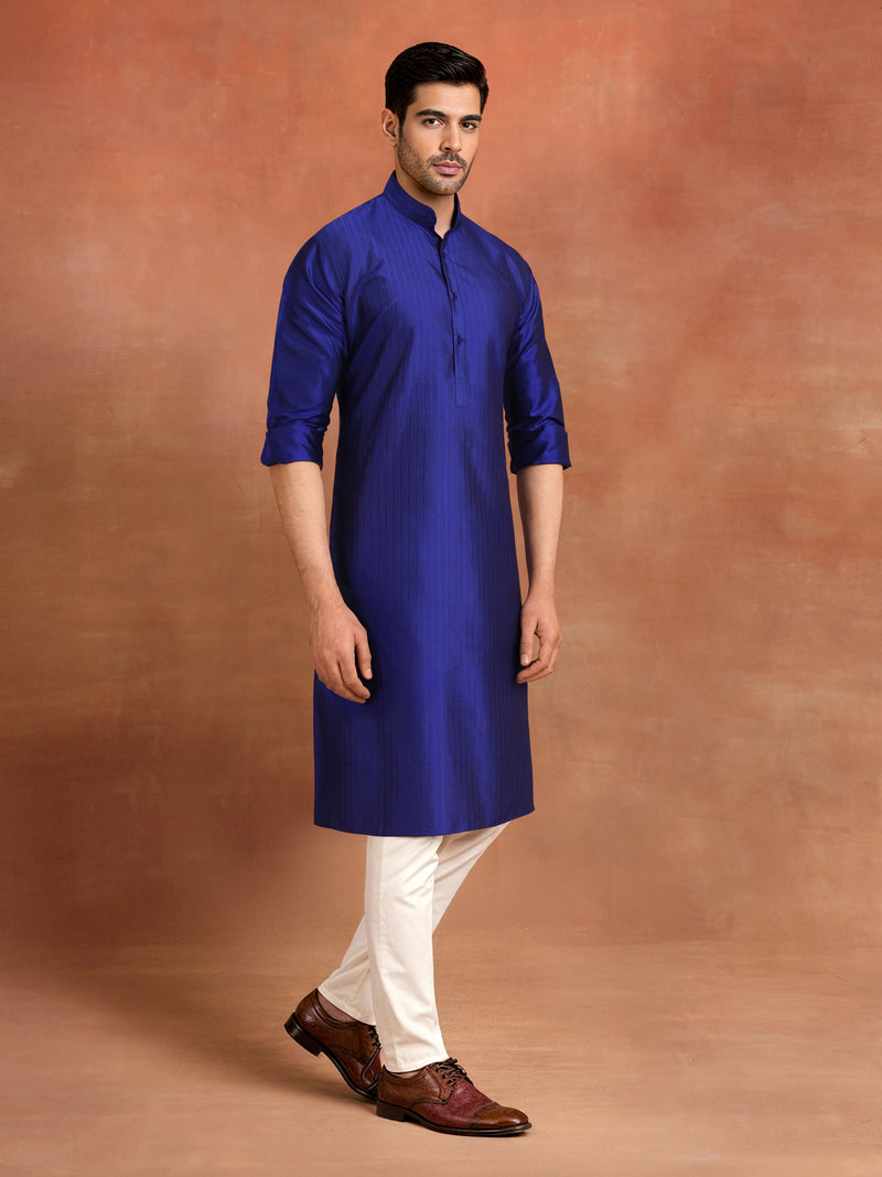 ROYAL AZURE STITCH KURTA
