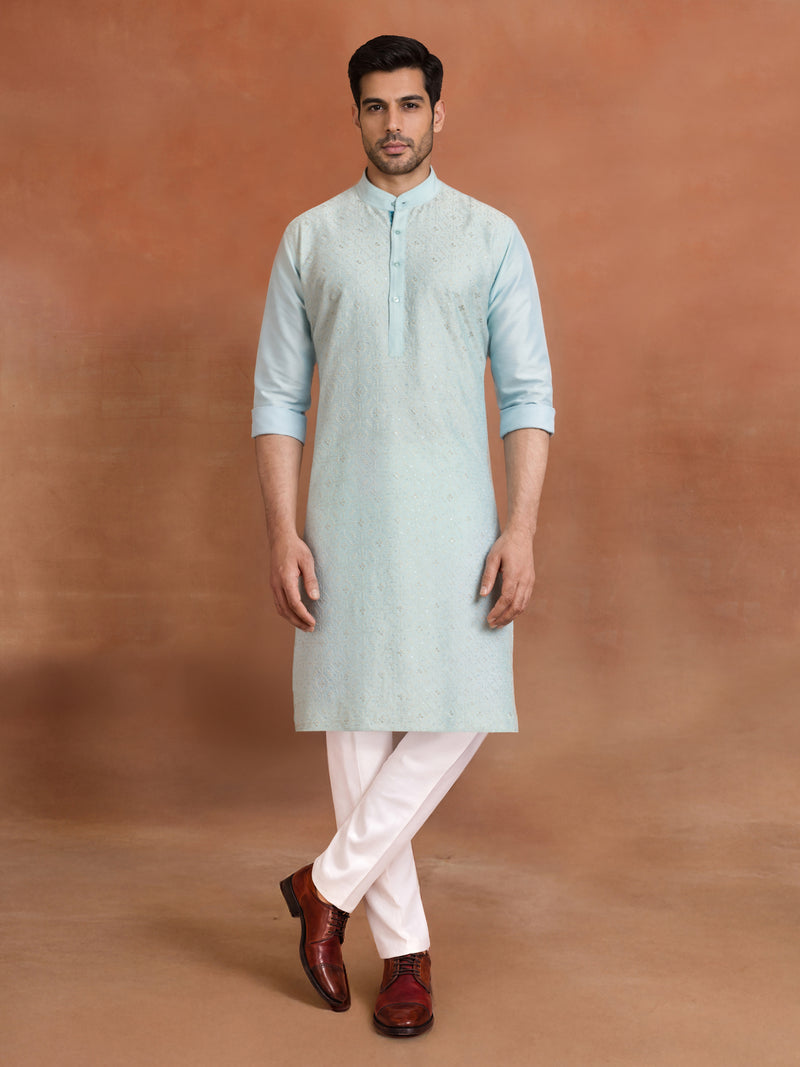 CELESTE JACQUARD KURTA