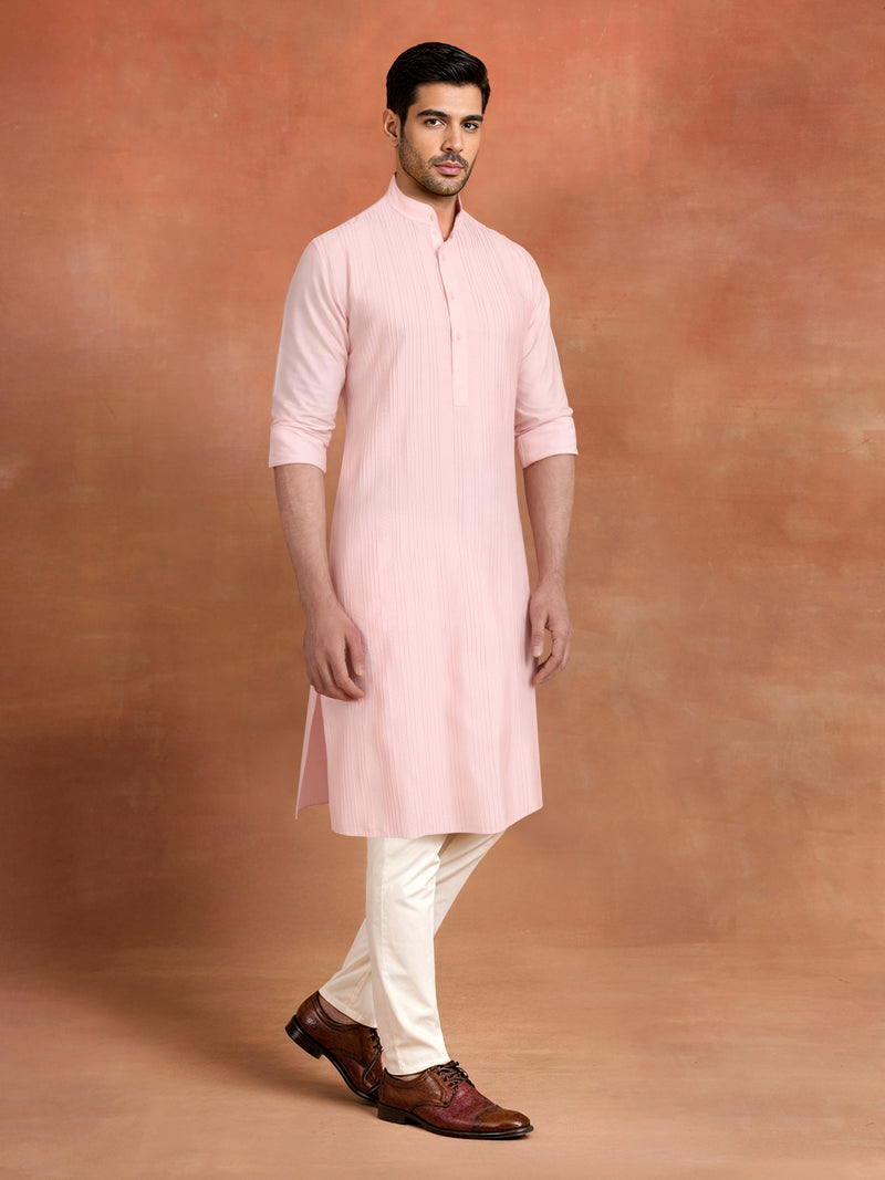 PEACH WHISPER KURTA