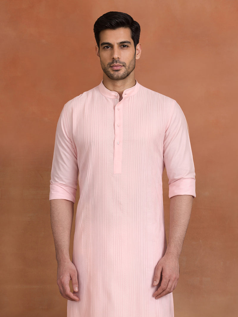 PEACH WHISPER KURTA