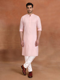 PEACH WHISPER KURTA