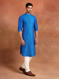 AZURE SILK WAISTCOAT