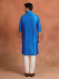 AZURE SILK WAISTCOAT