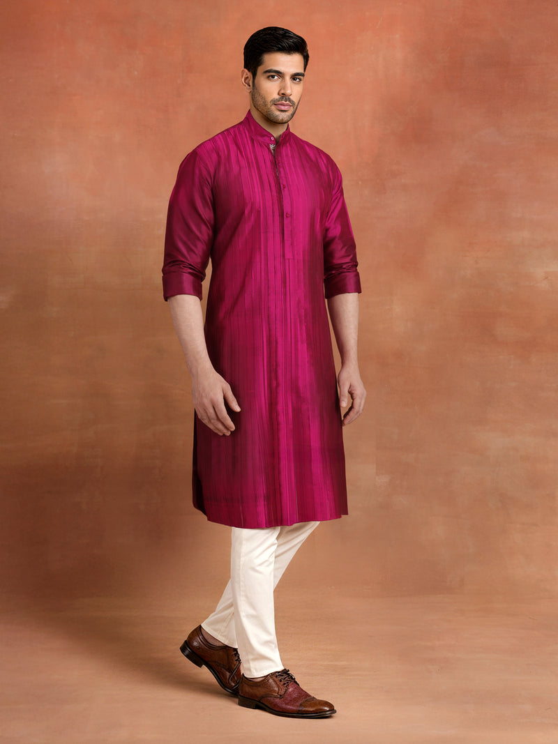 FUCHSIA LUMINAIRE KURTA