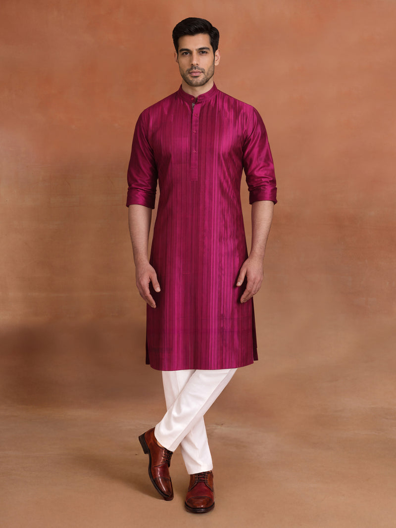FUCHSIA LUMINAIRE KURTA