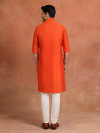 SAFFRON PINTUCK SILK WAISTCOAT