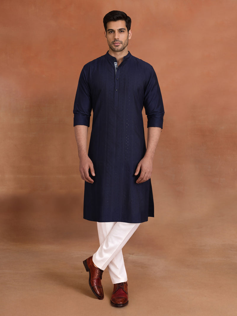 NOCTURNE TEXTURED KURTA