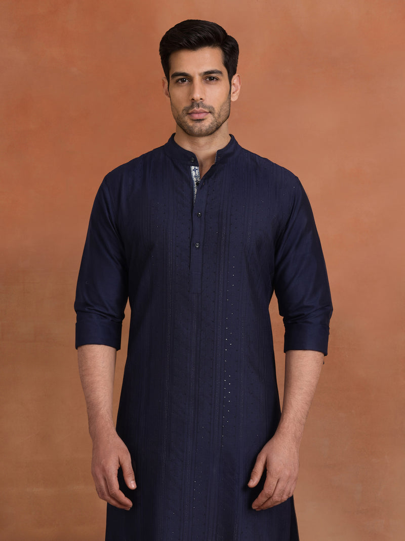 NOCTURNE TEXTURED KURTA