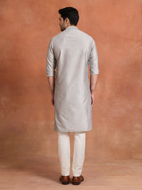 ASH GREY SIGNATURE KURTA