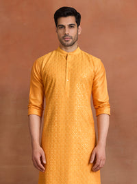 SUNBURST YELLOW EMBROIDERED KURTA
