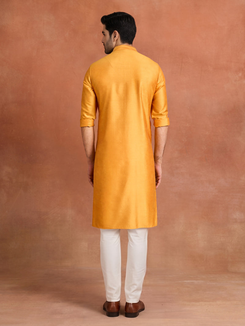 SUNBURST YELLOW EMBROIDERED KURTA