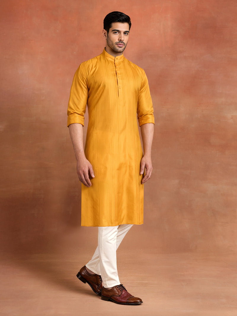 AMBER SILK KURTA