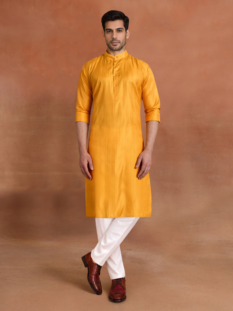 AMBER SILK KURTA