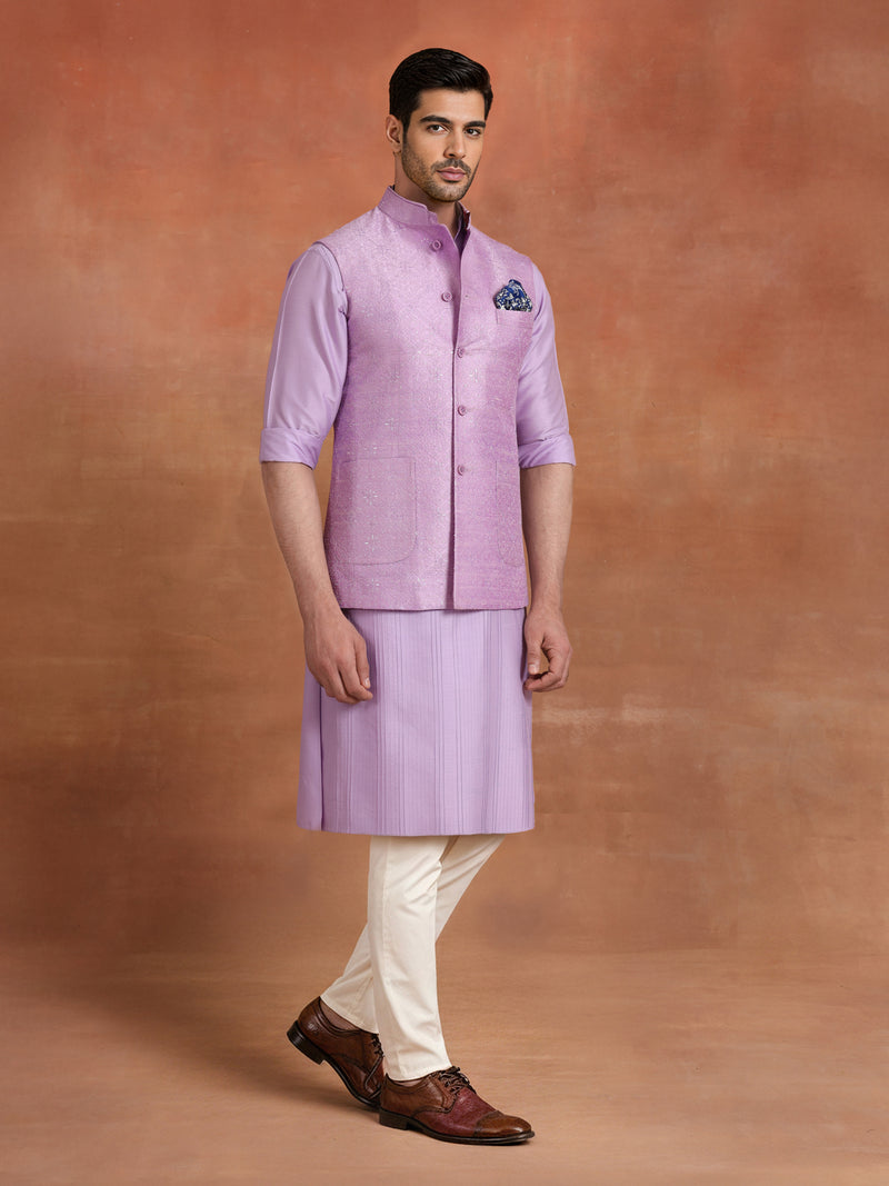 AMETHYST GEOMETRY WAISTCOAT