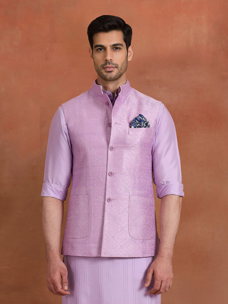 AMETHYST GEOMETRY WAISTCOAT