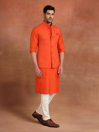 SAFFRON SILK WAISTCOAT