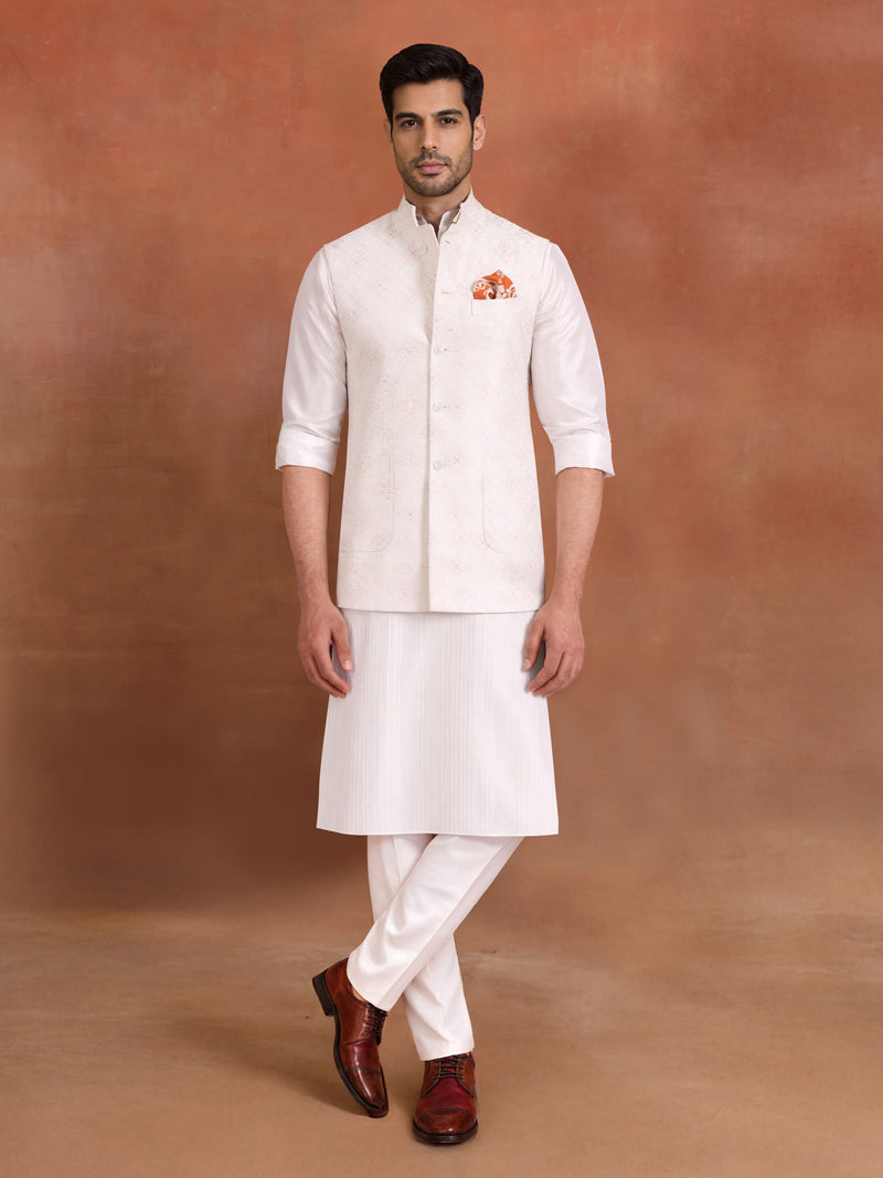 ECRU HERITAGE WAISTCOAT