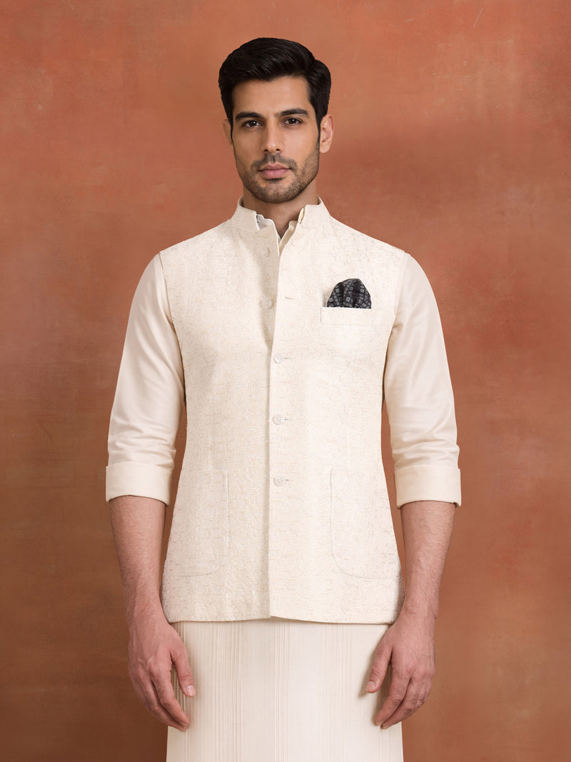 CRÈME LINEAGE WAISTCOAT