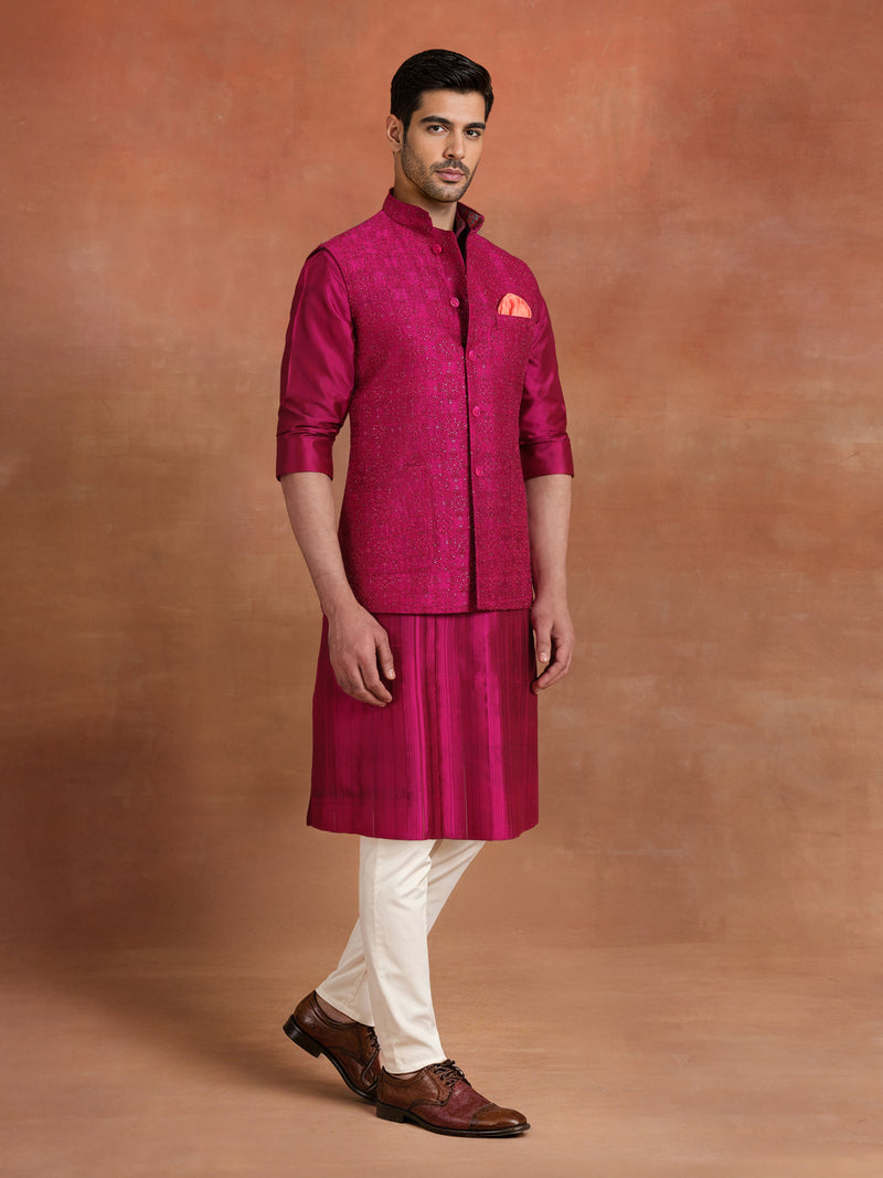 FUCHSIA LUMINAIRE WAISTCOAT