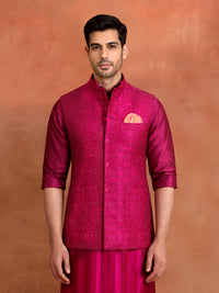 FUCHSIA LUMINAIRE WAISTCOAT