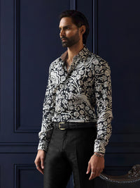 FLORAL NOIR  SHIRT