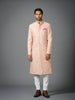 PALE APRICOT EMBROIDERED ACHKAN