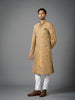 GOLD DUCHESS LACE EMBROIDERED ACHKAN
