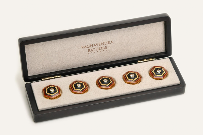 PRISM HEXAGONAL ACHKAN BUTTONS SET