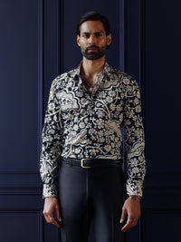 FLORAL NOIR  SHIRT
