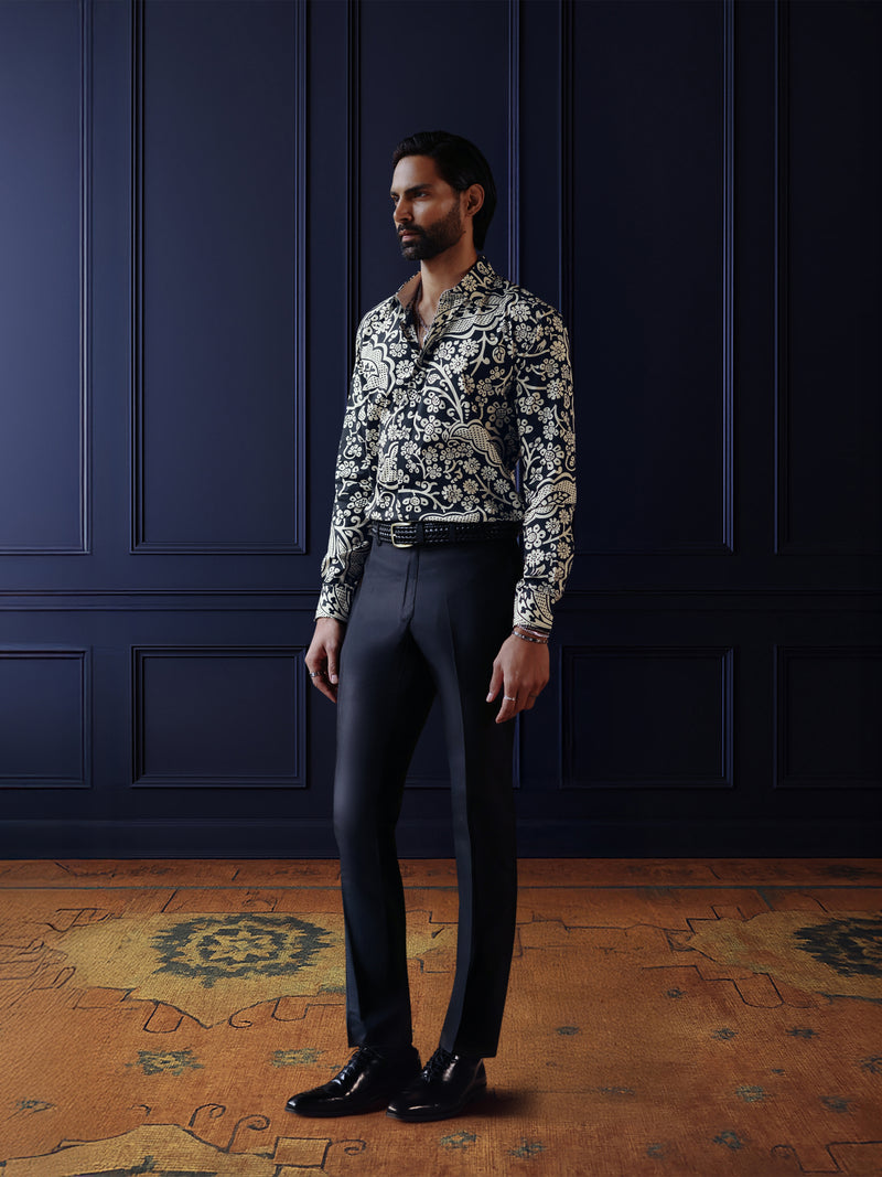FLORAL NOIR  SHIRT