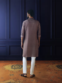 MAROON MIST PRINTED KURTA