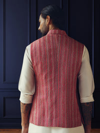 ROSEWOOD WEAVE WAISTCOAT