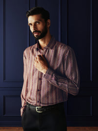 PATTERNED SILK SHIRT