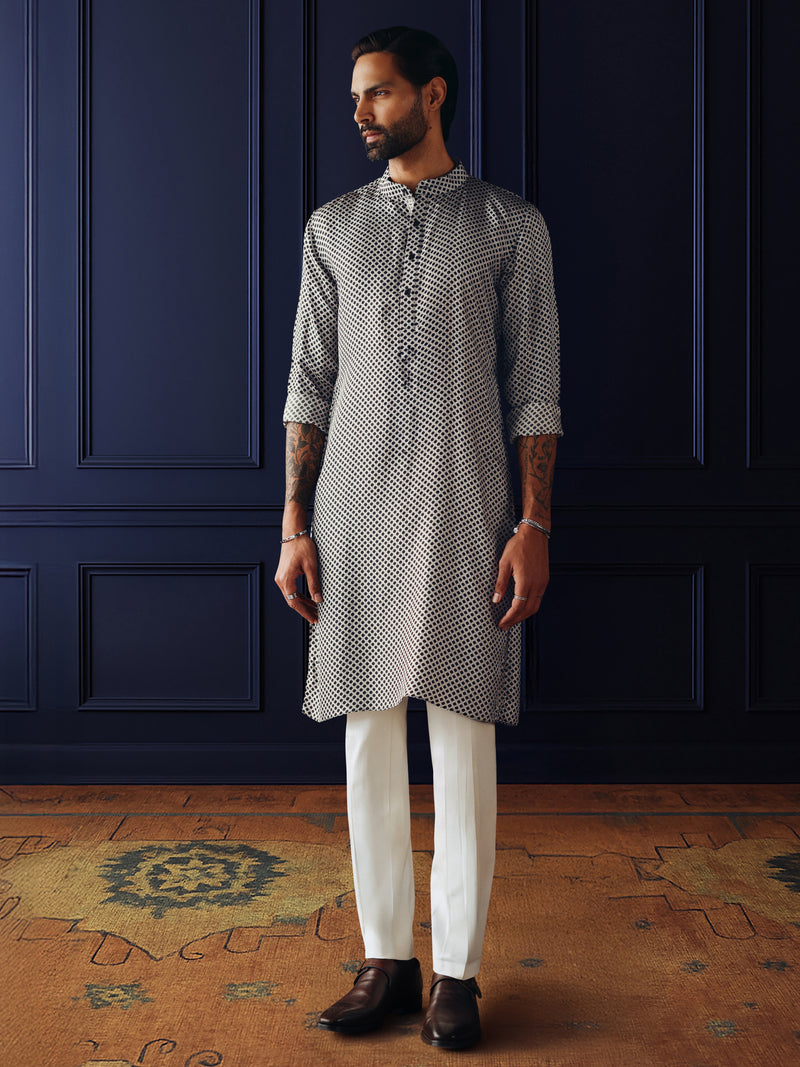 IVORY PRISM CLASSIC KURTA