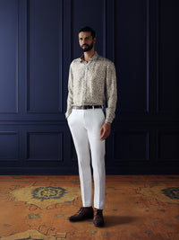 PATTERNED SILK SHIRT