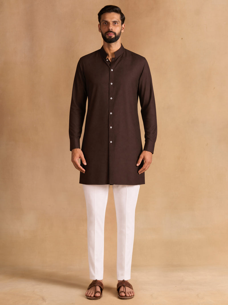 CLASSIC BROWN KURTA