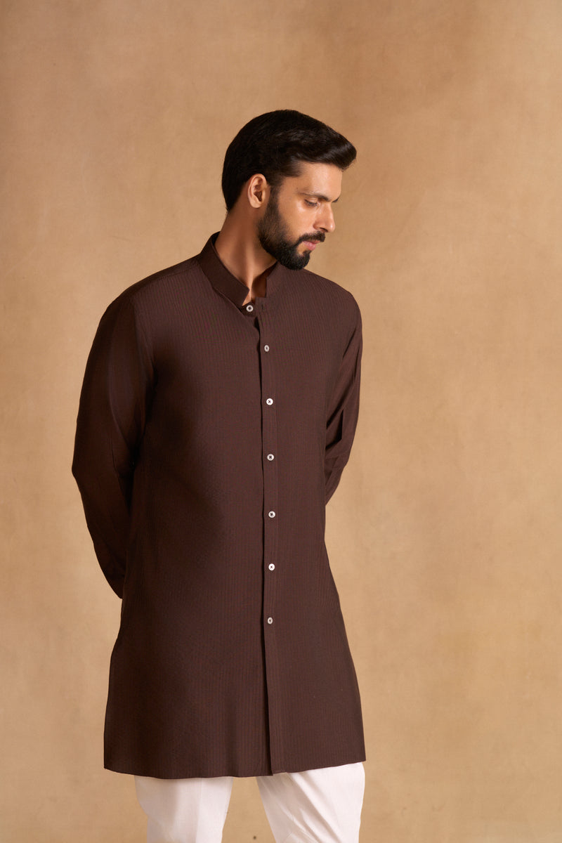 CLASSIC BROWN KURTA