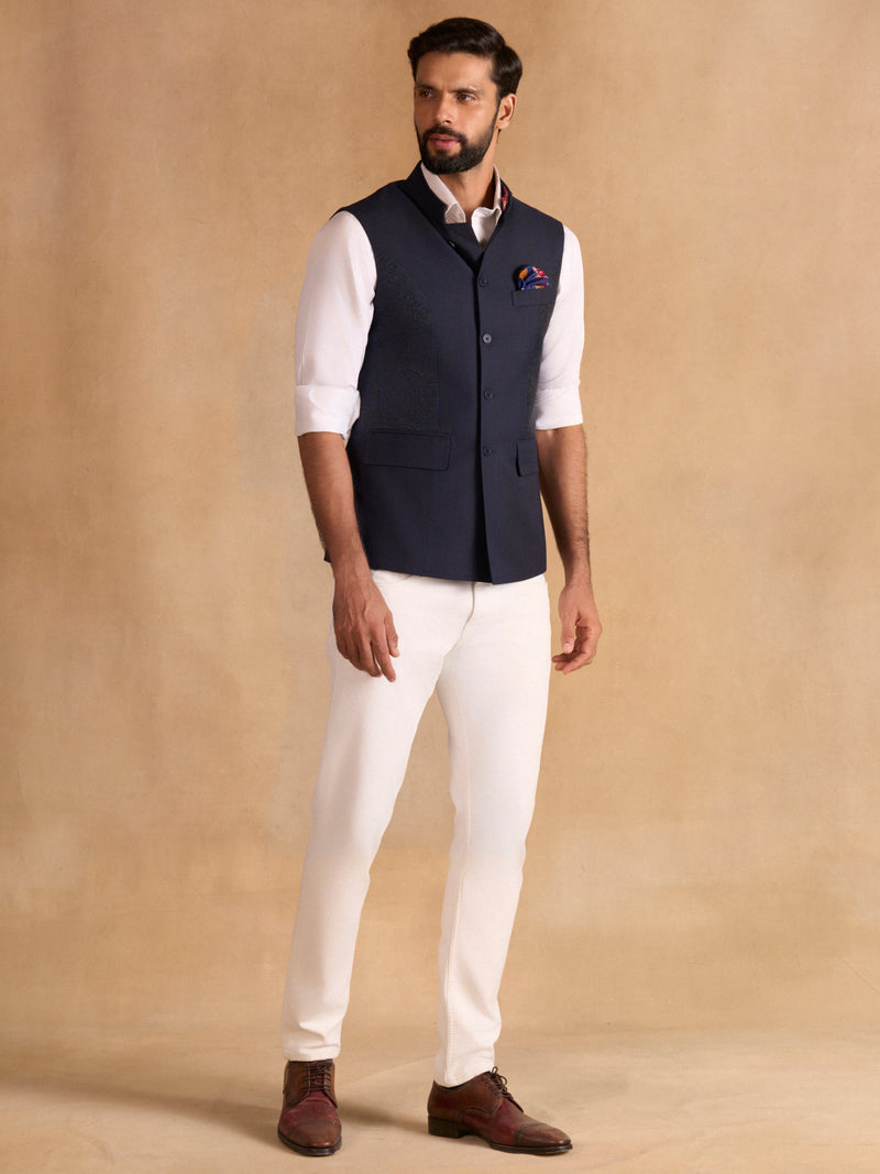 NAVY CORE WAISTCOAT