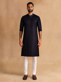 INDIGO ORNATE KURTA