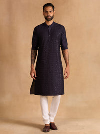 INDIGO ORNATE KURTA