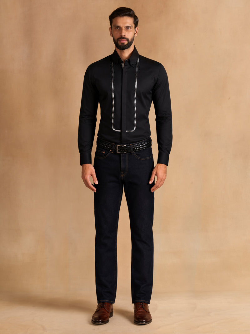 BLACK CONTINUM SHIRT