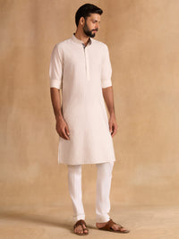 OFF-WHITE DETAIL KURTA